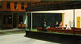 Edward Hopper - Nighthawks painting